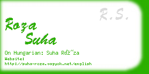 roza suha business card